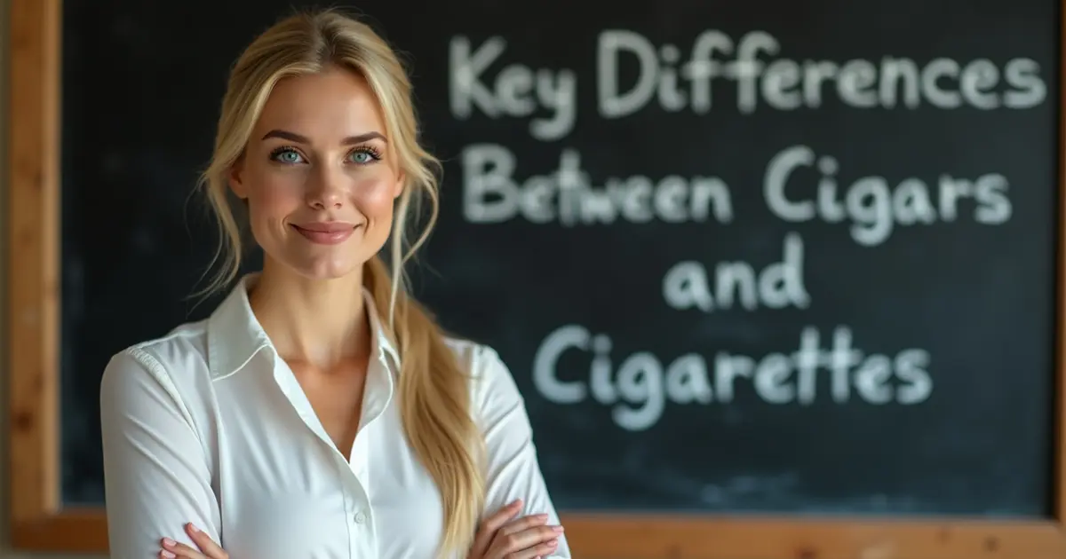 Key Differences Between Cigars and Cigarettes