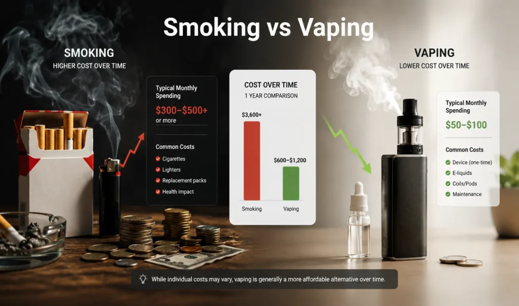 Smoking vs Vaping Comparison 