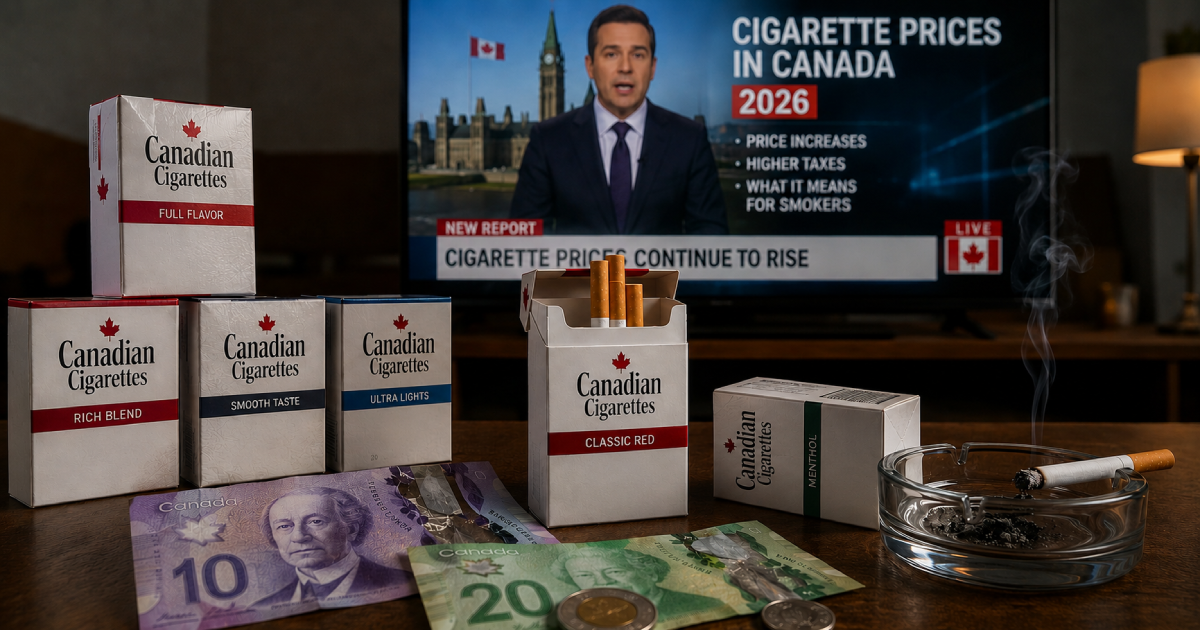 Cigarette Prices in Canada in 2026: Average Pack Costs, Provincial Differences, and Factors Affecting Tobacco Prices