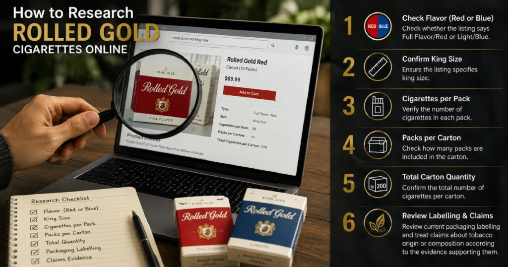 How to Research Rolled Gold Cigarettes Online